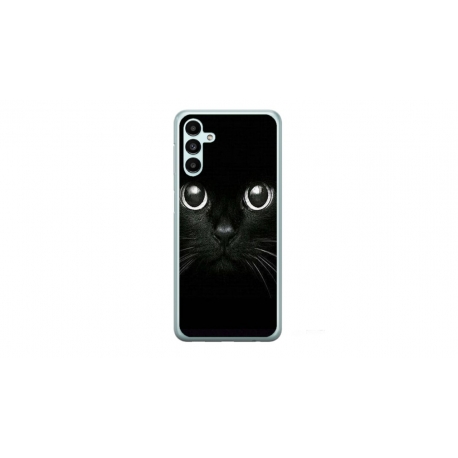 Husa personalizata tip carcasa HQPrint pentru Samsung Galaxy A15, model Black Cat 1, multicolor, S1D1M0015