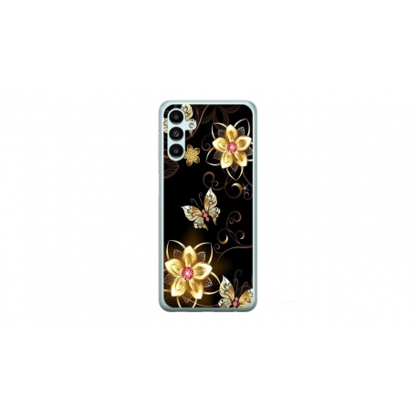 Husa personalizata tip carcasa HQPrint pentru Samsung Galaxy A15, model Butterfly 5, multicolor, S1D1M0042