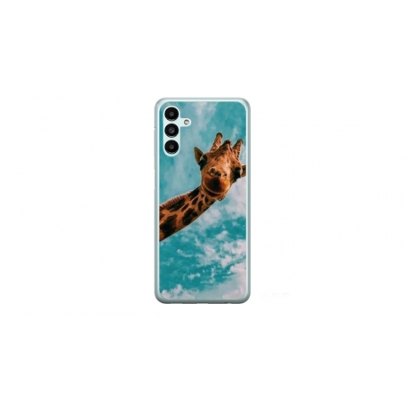 Husa personalizata tip carcasa HQPrint pentru Samsung Galaxy A15, model Giraffe 2, multicolor, S1D1M0096