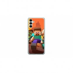 Husa personalizata tip carcasa HQPrint pentru Samsung Galaxy A15, model Minecraft 1, multicolor, S1D1M0125