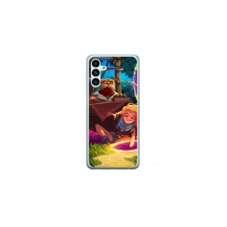 Husa personalizata tip carcasa HQPrint pentru Samsung Galaxy A15, model Tangled, multicolor, S1D1M0150