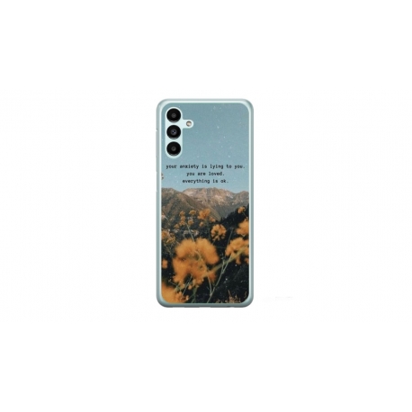 Husa personalizata tip carcasa HQPrint pentru Samsung Galaxy A15, model Quote 1, multicolor, S1D1M0306