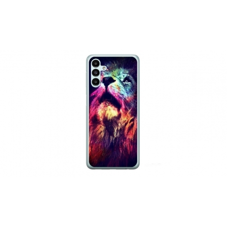 Husa personalizata tip carcasa HQPrint pentru Samsung Galaxy A24, model Celestial Lion, multicolor, S1D1M0002