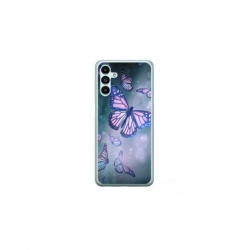 Husa personalizata tip carcasa HQPrint pentru Samsung Galaxy A24, model Butterfly 1, multicolor, S1D1M0028