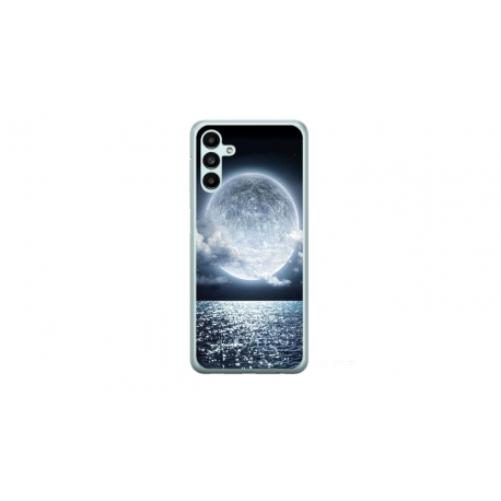 Husa personalizata tip carcasa HQPrint pentru Samsung Galaxy A24, model Moon Sky, multicolor, S1D1M0228