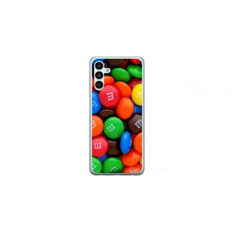 Husa personalizata tip carcasa HQPrint pentru Samsung Galaxy A24, model MandM, multicolor, S1D1M0257