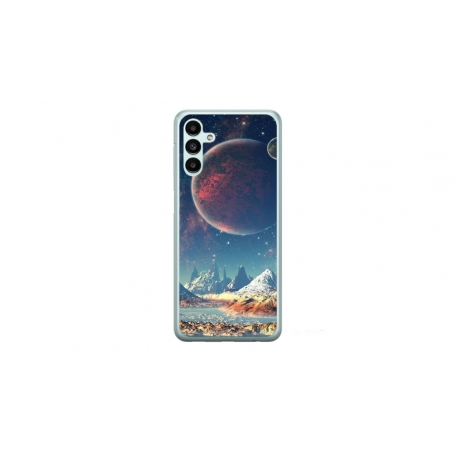 Husa personalizata tip carcasa HQPrint pentru Samsung Galaxy A24, model Alien Planet, multicolor, S1D1M0264