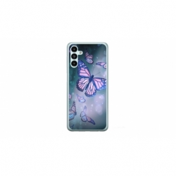Husa personalizata tip carcasa HQPrint pentru Samsung Galaxy A34, model Butterfly 1, multicolor, S1D1M0028