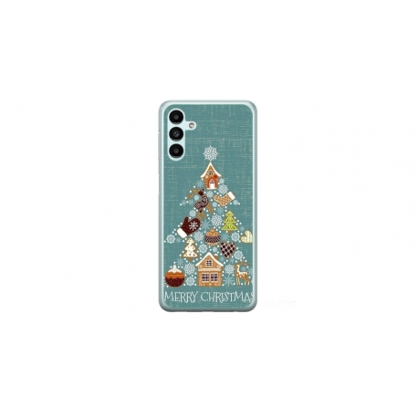 Husa personalizata tip carcasa HQPrint pentru Samsung Galaxy A34, model Merry Christmas 1, multicolor, S1D1M0056