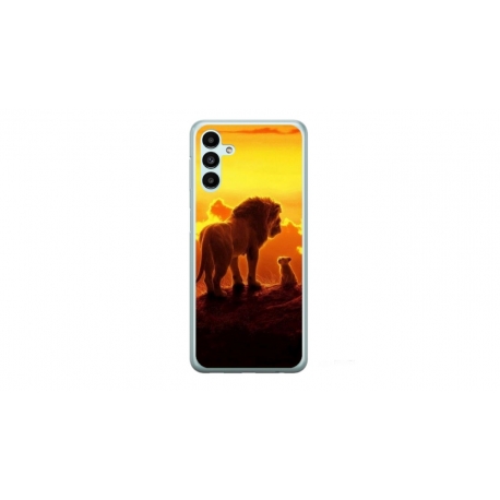 Husa personalizata tip carcasa HQPrint pentru Samsung Galaxy A34, model Lion King 1, multicolor, S1D1M0119