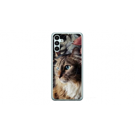 Husa personalizata tip carcasa HQPrint pentru Samsung Galaxy A34, model Cat 1, multicolor, S1D1M0143