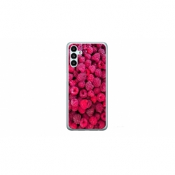 Husa personalizata tip carcasa HQPrint pentru Samsung Galaxy A34, model Zmeura, multicolor, S1D1M0234