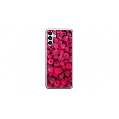 Husa personalizata tip carcasa HQPrint pentru Samsung Galaxy A34, model Zmeura, multicolor, S1D1M0234