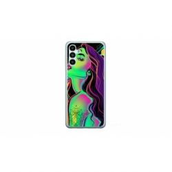 Husa personalizata tip carcasa HQPrint pentru Samsung Galaxy A34, model Colorful Girl, multicolor, S1D1M0249