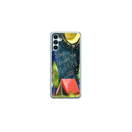 Husa personalizata tip carcasa HQPrint pentru Samsung Galaxy A34, model Lets sleep under the STARS, multicolor, S1D1M0268