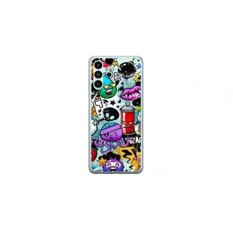 Husa personalizata tip carcasa HQPrint pentru Samsung Galaxy A34, model Grafitti, multicolor, S1D1M0289