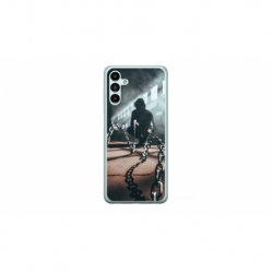 Husa personalizata tip carcasa HQPrint pentru Samsung Galaxy A34, model Chain Man, multicolor, S1D1M0296