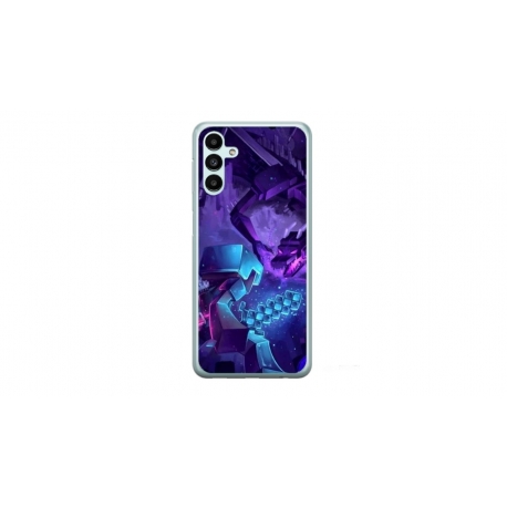 Husa personalizata tip carcasa HQPrint pentru Samsung Galaxy A34, model Ender Dragon, multicolor, S1D1M0304