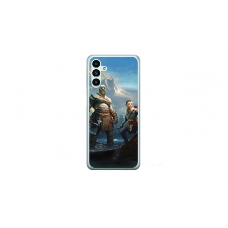 Husa personalizata tip carcasa HQPrint pentru Samsung Galaxy A54, model God of War 1, multicolor, S1D1M0008