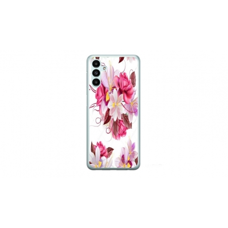Husa personalizata tip carcasa HQPrint pentru Samsung Galaxy A54, model Flowers 4, multicolor, S1D1M0040