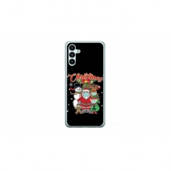 Husa personalizata tip carcasa HQPrint pentru Samsung Galaxy A54, model Covid Christmas, multicolor, S1D1M0054