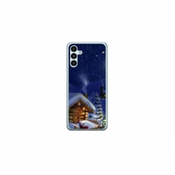 Husa personalizata tip carcasa HQPrint pentru Samsung Galaxy A54, model Christmas Cottage, multicolor, S1D1M0059