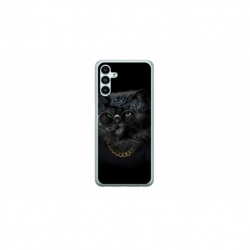 Husa personalizata tip carcasa HQPrint pentru Samsung Galaxy A54, model Black Cat 4, multicolor, S1D1M0097