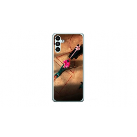 Husa personalizata tip carcasa HQPrint pentru Samsung Galaxy A54, model Squid Game 12, multicolor, S1D1M0184
