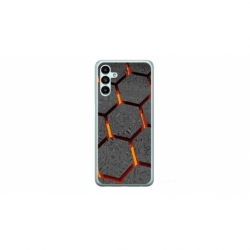 Husa personalizata tip carcasa HQPrint pentru Samsung Galaxy A54, model Lava Hex, multicolor, S1D1M0265