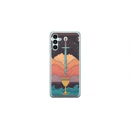 Husa personalizata tip carcasa HQPrint pentru Samsung Galaxy A54, model Tarrot, multicolor, S1D1M0267