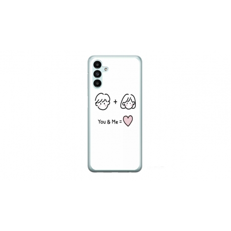 Husa personalizata tip carcasa HQPrint pentru Samsung Galaxy A54, model You and Me, multicolor, S1D1M0274