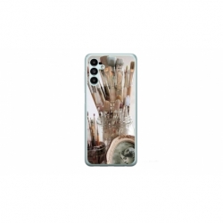 Husa personalizata tip carcasa HQPrint pentru Samsung Galaxy A54, model Brush, multicolor, S1D1M0282