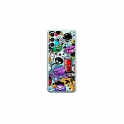 Husa personalizata tip carcasa HQPrint pentru Samsung Galaxy A54, model Grafitti, multicolor, S1D1M0289