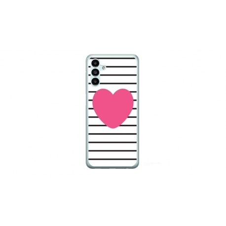 Husa personalizata tip carcasa HQPrint pentru Samsung Galaxy A54, model Heart, multicolor, S1D1M0291