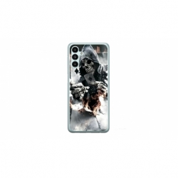 Husa personalizata tip carcasa HQPrint pentru Samsung Galaxy A54, model Skeleton Cards, multicolor, S1D1M0301