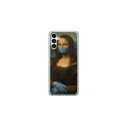 Husa personalizata tip carcasa HQPrint pentru Samsung Galaxy A54, model Covid Mona Lisa, multicolor, S1D1M0327