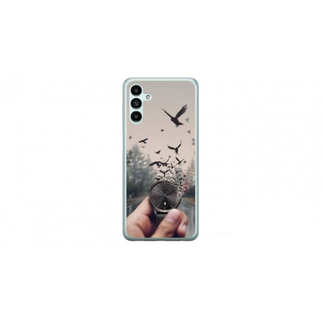 Husa personalizata tip carcasa HQPrint pentru Samsung Galaxy A54, model Time Flies 2, multicolor, S1D1M0365