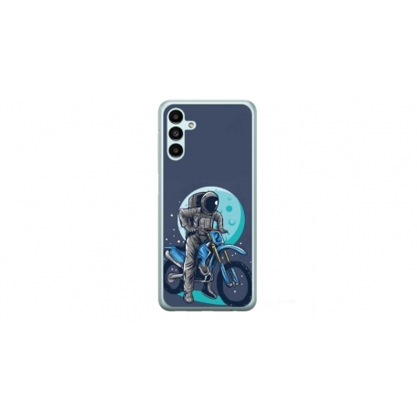 Husa personalizata tip carcasa HQPrint pentru Samsung Galaxy A54, model Biker Astronaout, multicolor, S1D1M0375