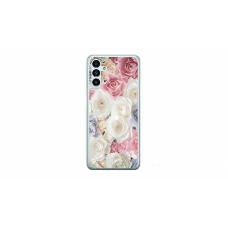 Husa personalizata tip carcasa HQPrint pentru Samsung Galaxy A54, model Flowers 23, multicolor, S1D1M0385