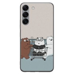 Husa personalizata tip carcasa HQPrint pentru Samsung Galaxy S23, model Bears 1, multicolor, S1D1M0003
