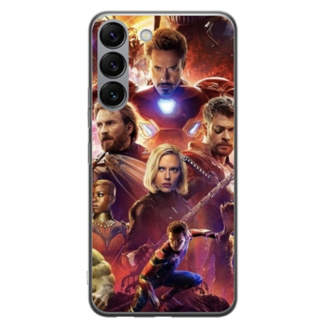 Husa personalizata tip carcasa HQPrint pentru Samsung Galaxy S23, model Avengers Inifinity War, multicolor, S1D1M0010