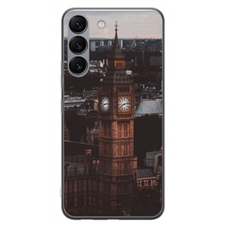 Husa personalizata tip carcasa HQPrint pentru Samsung Galaxy S23, model Big Ben 2, multicolor, S1D1M0014