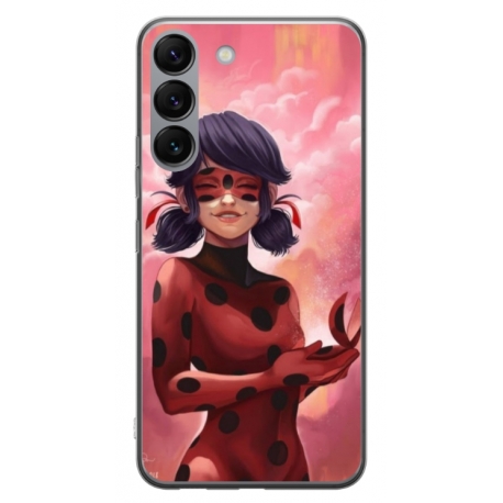 Husa personalizata tip carcasa HQPrint pentru Samsung Galaxy S23, model Buburuza, multicolor, S1D1M0025