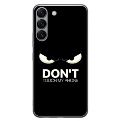 Husa personalizata tip carcasa HQPrint pentru Samsung Galaxy S23, model Dont touch my phone 1, multicolor, S1D1M0035