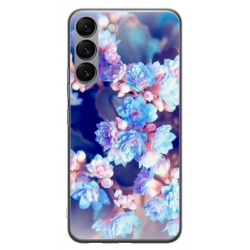 Husa personalizata tip carcasa HQPrint pentru Samsung Galaxy S23, model Flowers 2, multicolor, S1D1M0038