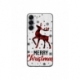 Husa personalizata tip carcasa HQPrint pentru Samsung Galaxy S23, model Merry Christmas Reindeer 1, multicolor, S1D1M0049