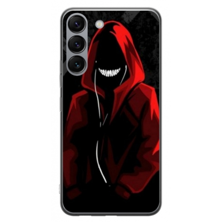 Husa personalizata tip carcasa HQPrint pentru Samsung Galaxy S23, model Evil Hoodie Man, multicolor, S1D1M0197