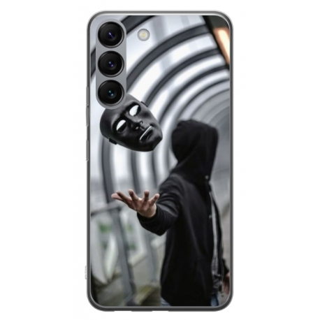 Husa personalizata tip carcasa HQPrint pentru Samsung Galaxy S23, model Mask, multicolor, S1D1M0199