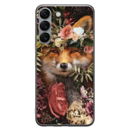 Husa personalizata tip carcasa HQPrint pentru Samsung Galaxy S23, model Fox, multicolor, S1D1M0213