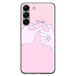 Husa personalizata tip carcasa HQPrint pentru Samsung Galaxy S23, model Infinity Togeter, multicolor, S1D1M0251